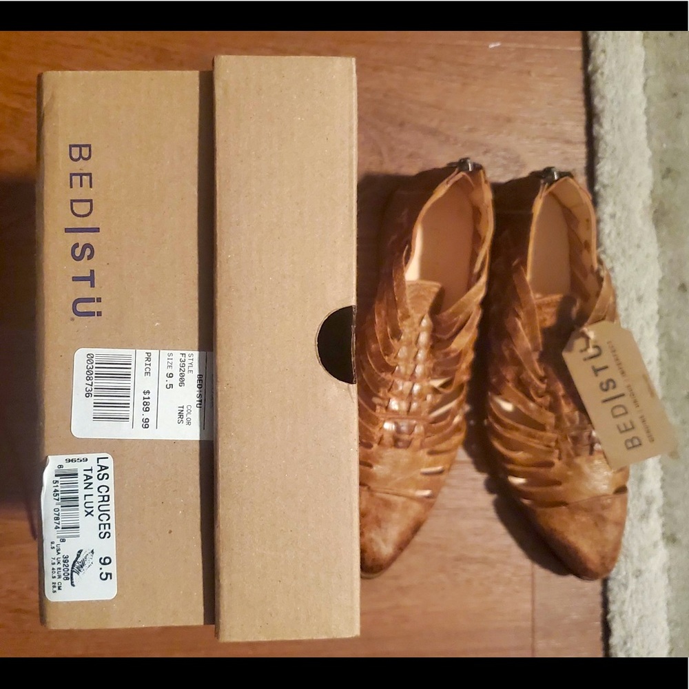 Bed Stu Tan Luxe Strappy Sandals